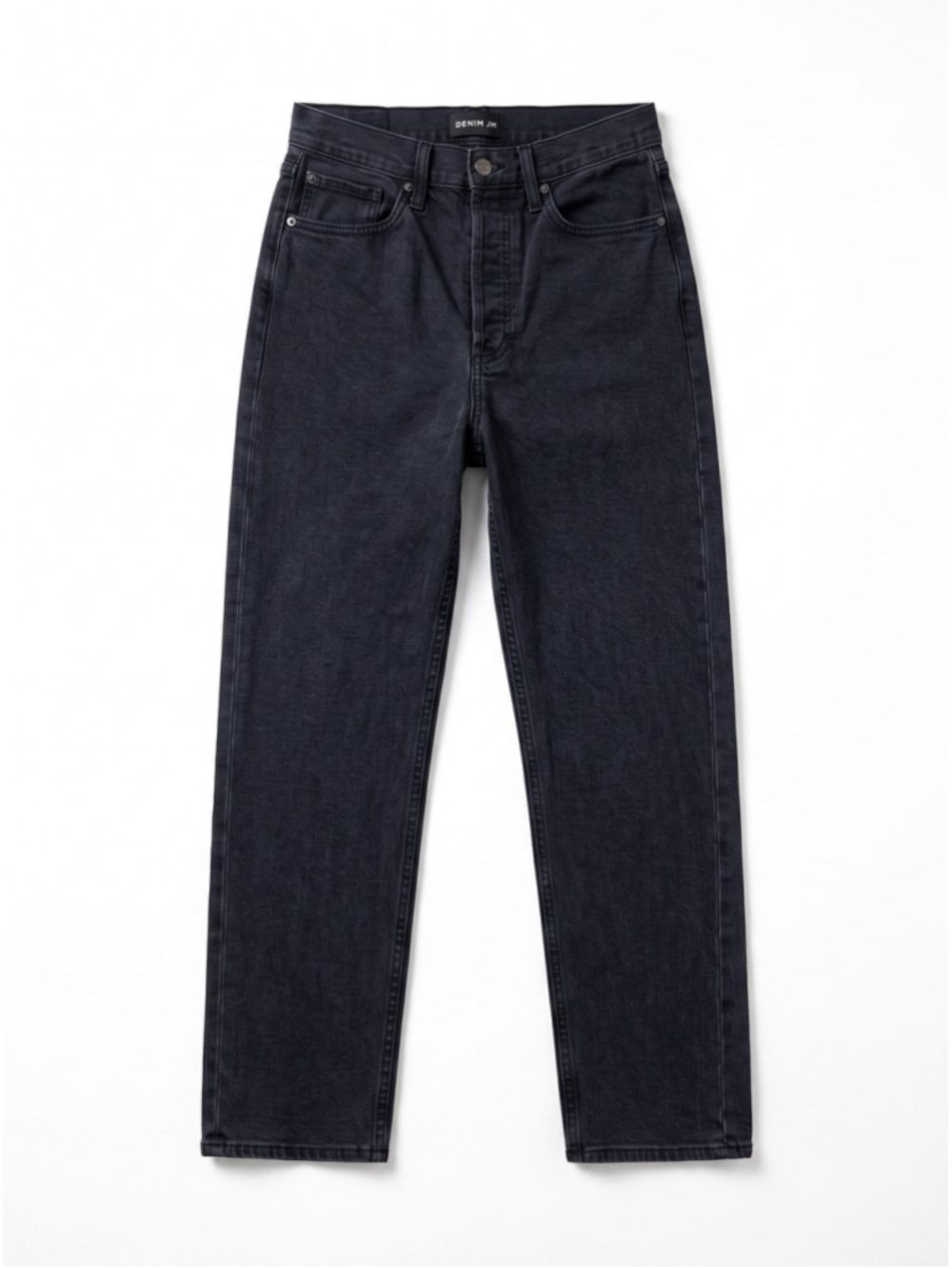 DENIM FORUM The Arlo High Rise Black Jeans Button Fly Casual Streetwear, Sz 29